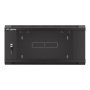 Lanberg Rack cabinet 19 wall-mounted 4U 600 fast assembly (flat pack), black , Lanberg