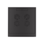 Lanberg Rack cabinet 19 wall-mounted 4U 600 fast assembly (flat pack), black , Lanberg