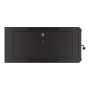 Lanberg Rack cabinet 19 wall-mounted 4U 600 fast assembly (flat pack), black , Lanberg