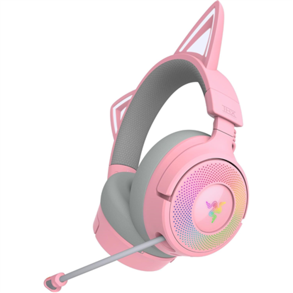 Razer Headset , Kraken Kitty V3 Pro , Wireless/Wired , Over-Ear , Wireless , Quartz
