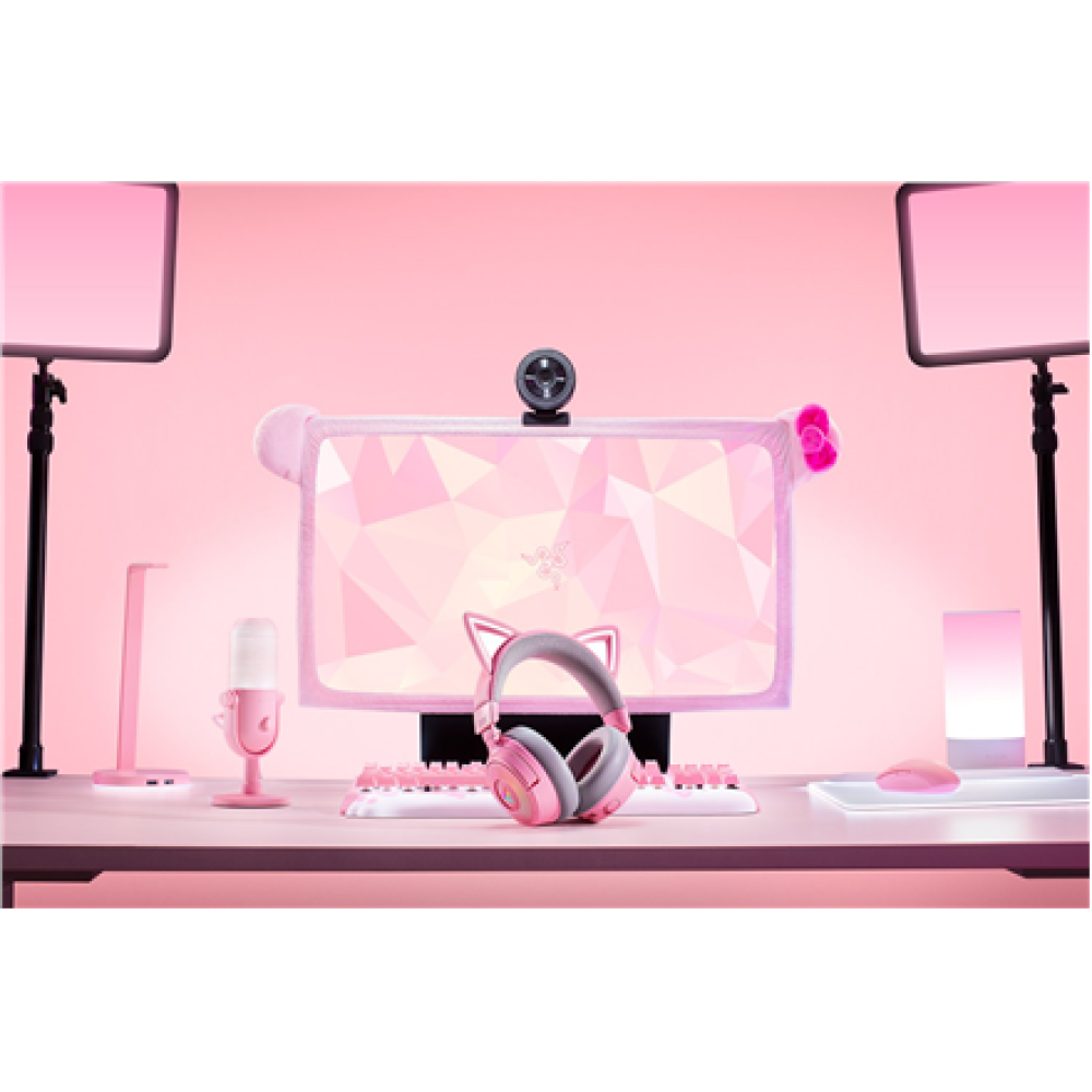 Razer Headset , Kraken Kitty V3 Pro , Wireless/Wired , Over-Ear , Wireless , Quartz