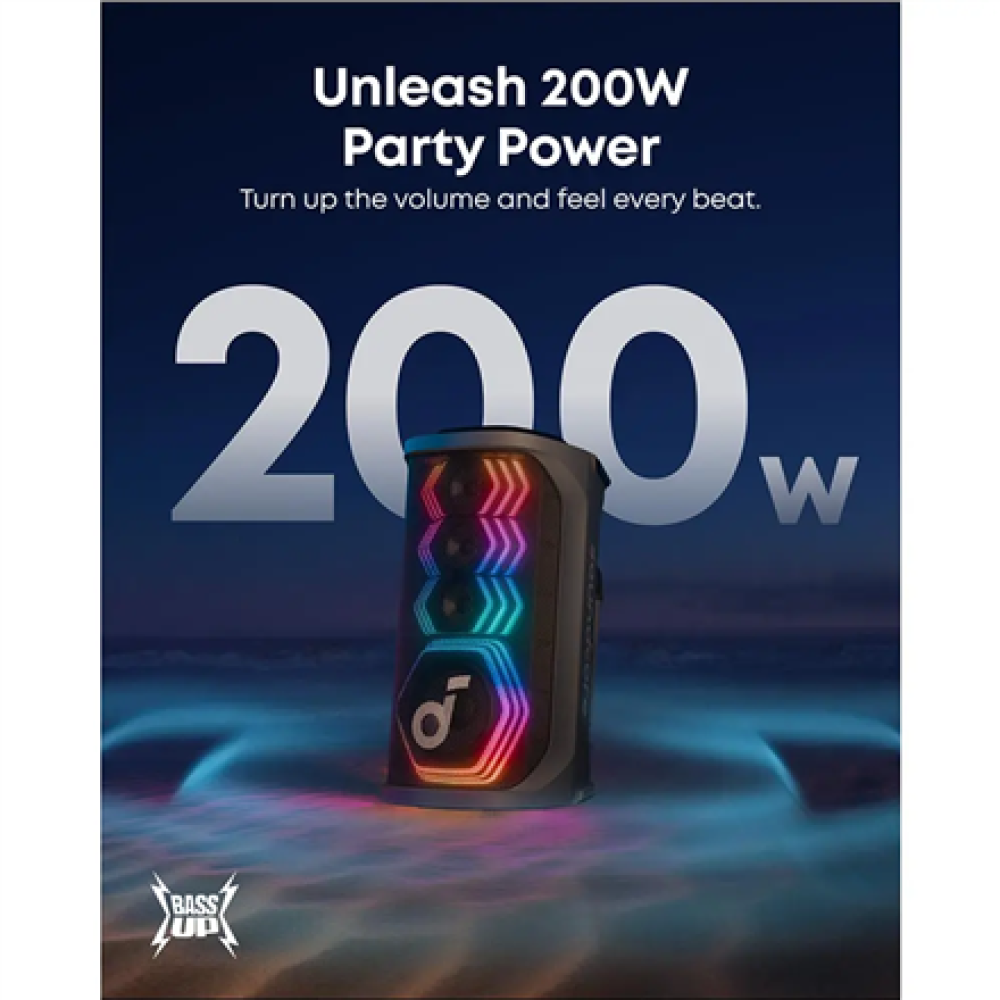 Anker Soundcore Speaker , Rave 3S , Bluetooth , Wireless connection , Portable , Black
