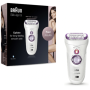 Braun , Epilator , SE9690 Silk-épil 9 , Operating time (max) 50 min , Number of power levels 2 , Wet & Dry , White/Purple