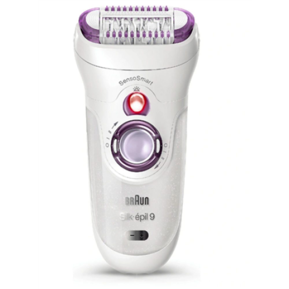 Braun , Epilator , SE9690 Silk-épil 9 , Operating time (max) 50 min , Number of power levels 2 , Wet & Dry , White/Purple