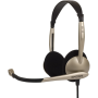 Koss , CS100 , Headphones , Wired , On-Ear , Microphone , Black/Gold