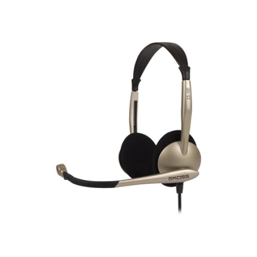 Koss , Headphones , CS100 , Wired , On-Ear , Microphone , Black/Gold