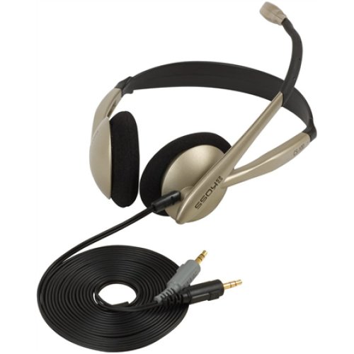 Koss , Headphones , CS100 , Wired , On-Ear , Microphone , Black/Gold