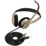 Koss , Headphones , CS100 , Wired , On-Ear , Microphone , Black/Gold