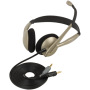 Koss , CS100 , Headphones , Wired , On-Ear , Microphone , Black/Gold