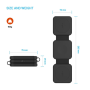 Fixed , Wireless Foldable Charger 3in1 Flex for Samsung , FIXFLE-SA-BK