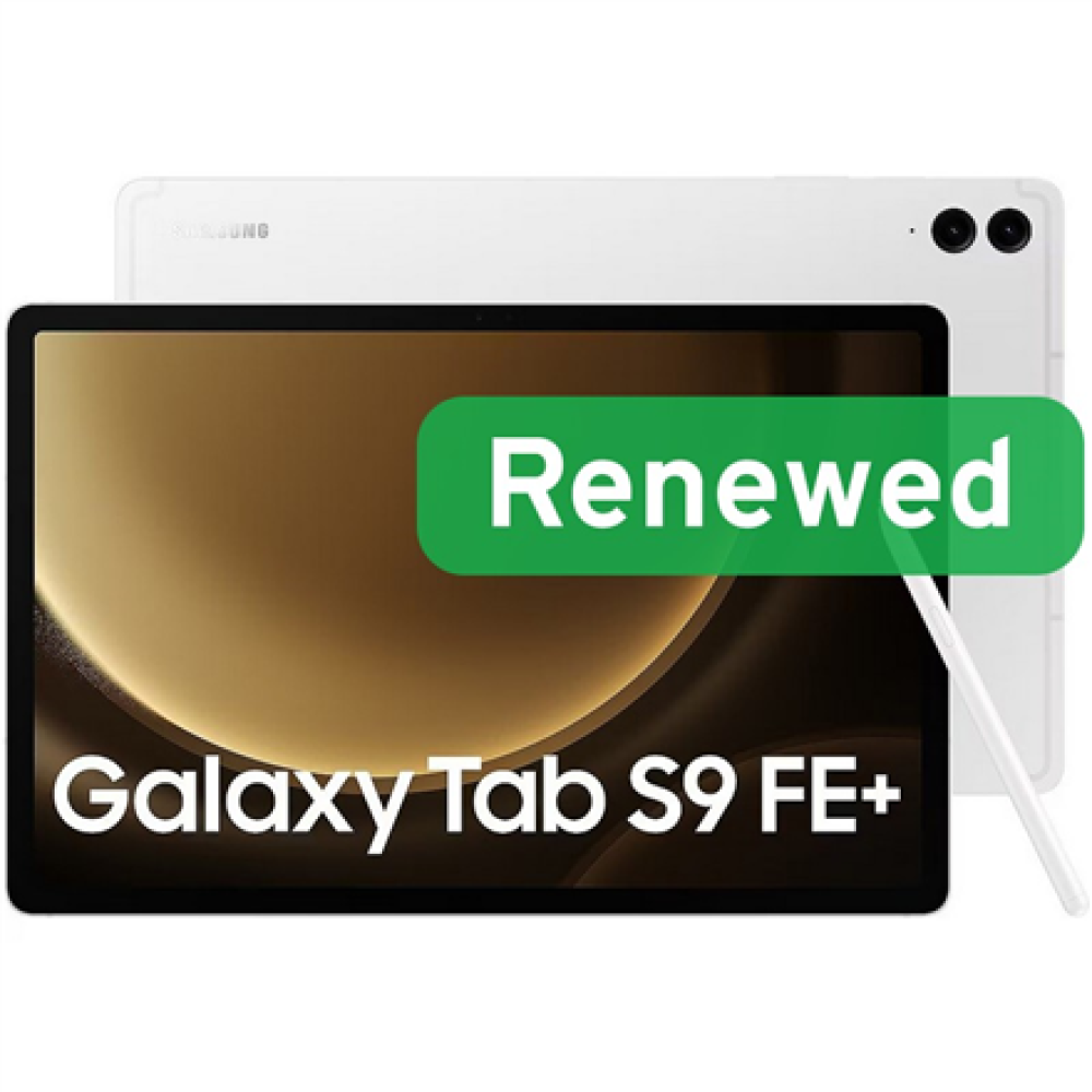 Samsung Renewed Grade A++ , Samsung Galaxy Tab S9 FE+ , Silver , TFT Display , 128 GB , Wi-Fi , Android