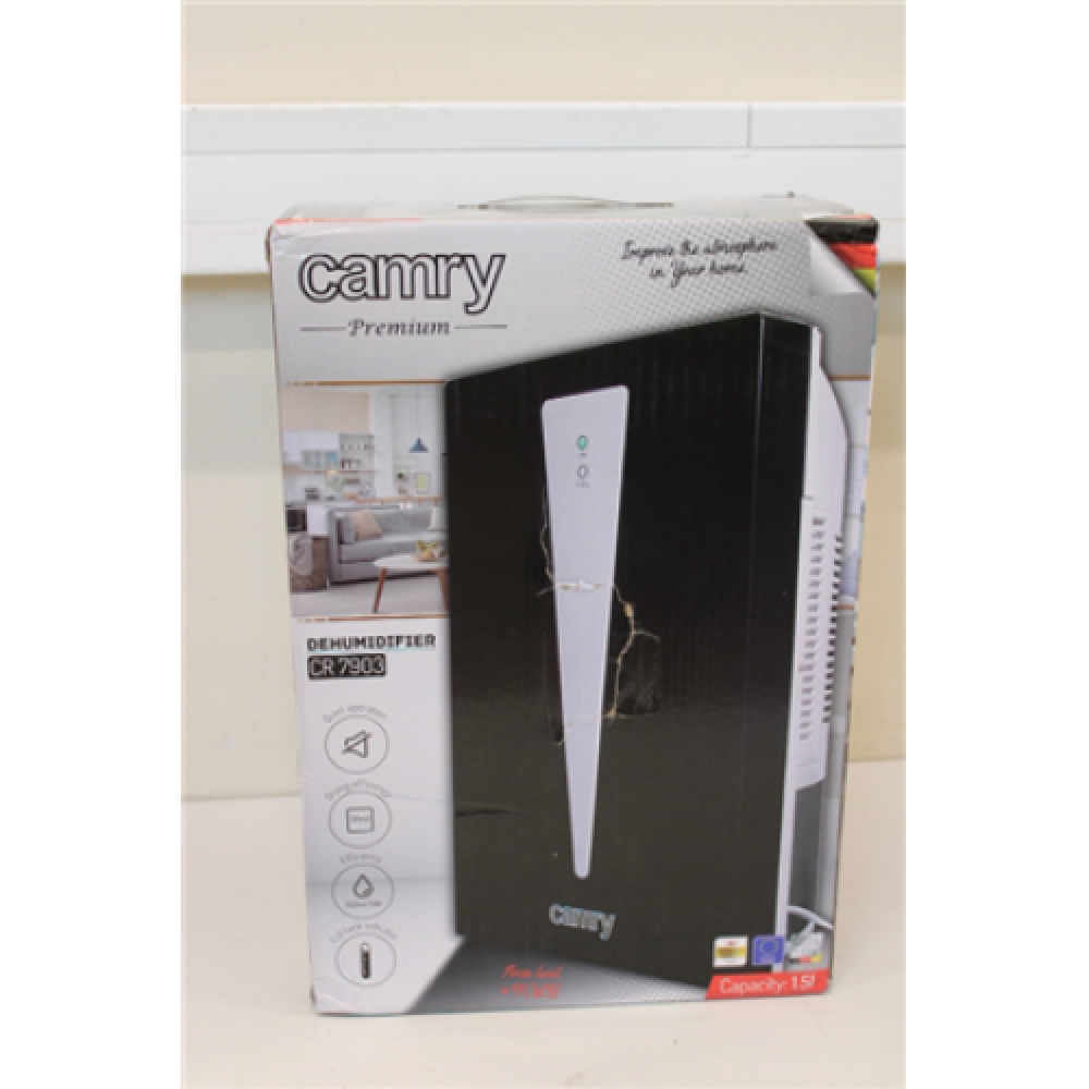 SALE OUT. Camry CR 7903 Air dehumidifier, Water tank: 1.5L, Drying the rooms up to 30m², Power 100W , Camry , CR 7903 , Power 100 W , DAMAGED PACKAGING