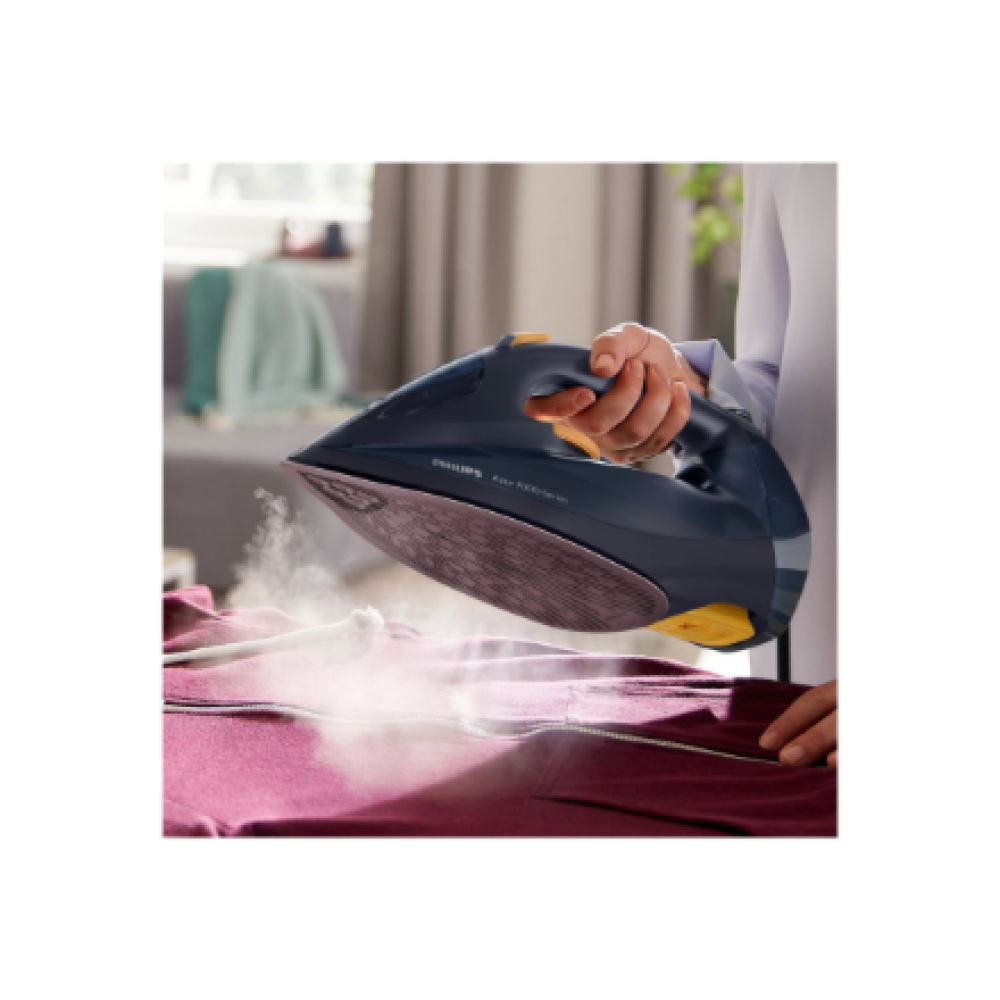 Philips DST7060/20 7000 Series , Steam Iron , 3000 W , Water tank capacity 300 ml , Continuous steam 55 g/min , Steam boost performance 250 g/min , Blue/Yellow