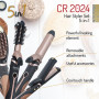 Camry , Hair Styler , CR 2024 , 1200 W , Black/Rose gold