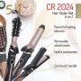 Camry , Hair Styler , CR 2024 , 1200 W , Black/Rose gold