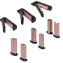 Camry , Hair Styler , CR 2024 , 1200 W , Black/Rose gold