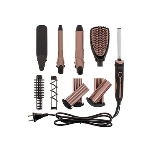 Camry , Hair Styler , CR 2024 , 1200 W , Black/Rose gold