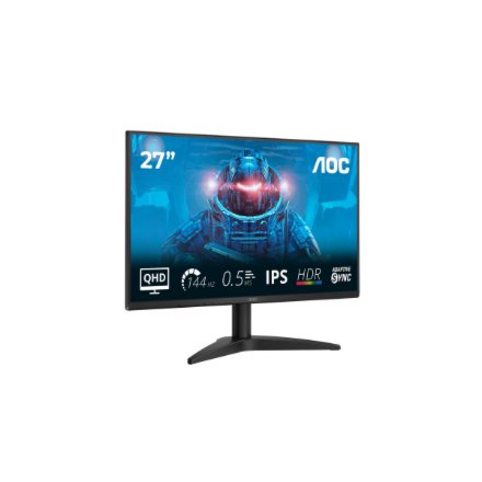 AOC , Q27B36X , 27 , IPS , QHD , 16:9 , 144 Hz , 4 ms , 2560 x 1440 pixels , 300 cd/m² , HDMI ports quantity 1 , Black