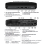 HP Renewed Grade B , EliteDesk 800 G6 Desktop Mini , Intel Core i5 , i5-10500T , 16 GB , SSD , 256 GB , Intel UHD Graphics 630 , Windows 11 Pro