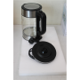 SALE OUT. Xiaomi Electric Glass Kettle EU , Xiaomi , Electric Glass Kettle EU , Electric , 2200 W , 1.7 L , Glass , 360° rotational base , Black/Stainless Steel , DEMO, MISSING: MANUALS AND INNER PACKAGING
