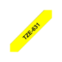 Brother , TZe-631 Laminated Tape , Black on Yellow , TZe , 8 m , 1.2 cm