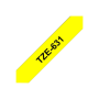 Brother , TZe-631 Laminated Tape , Black on Yellow , TZe , 8 m , 1.2 cm
