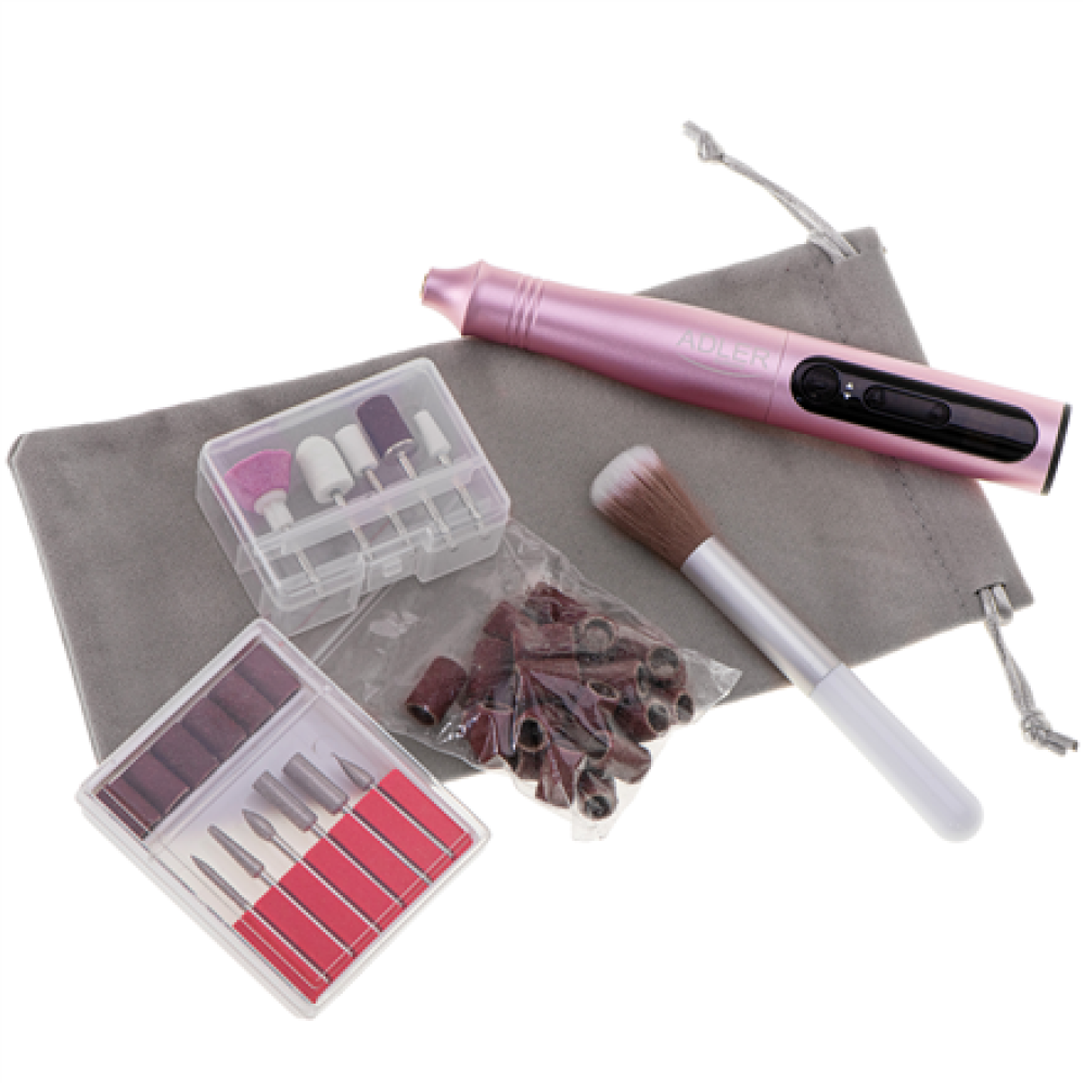Adler , Electric Nail Drill Set , AD 2181 , Number of power levels 5 , Pink