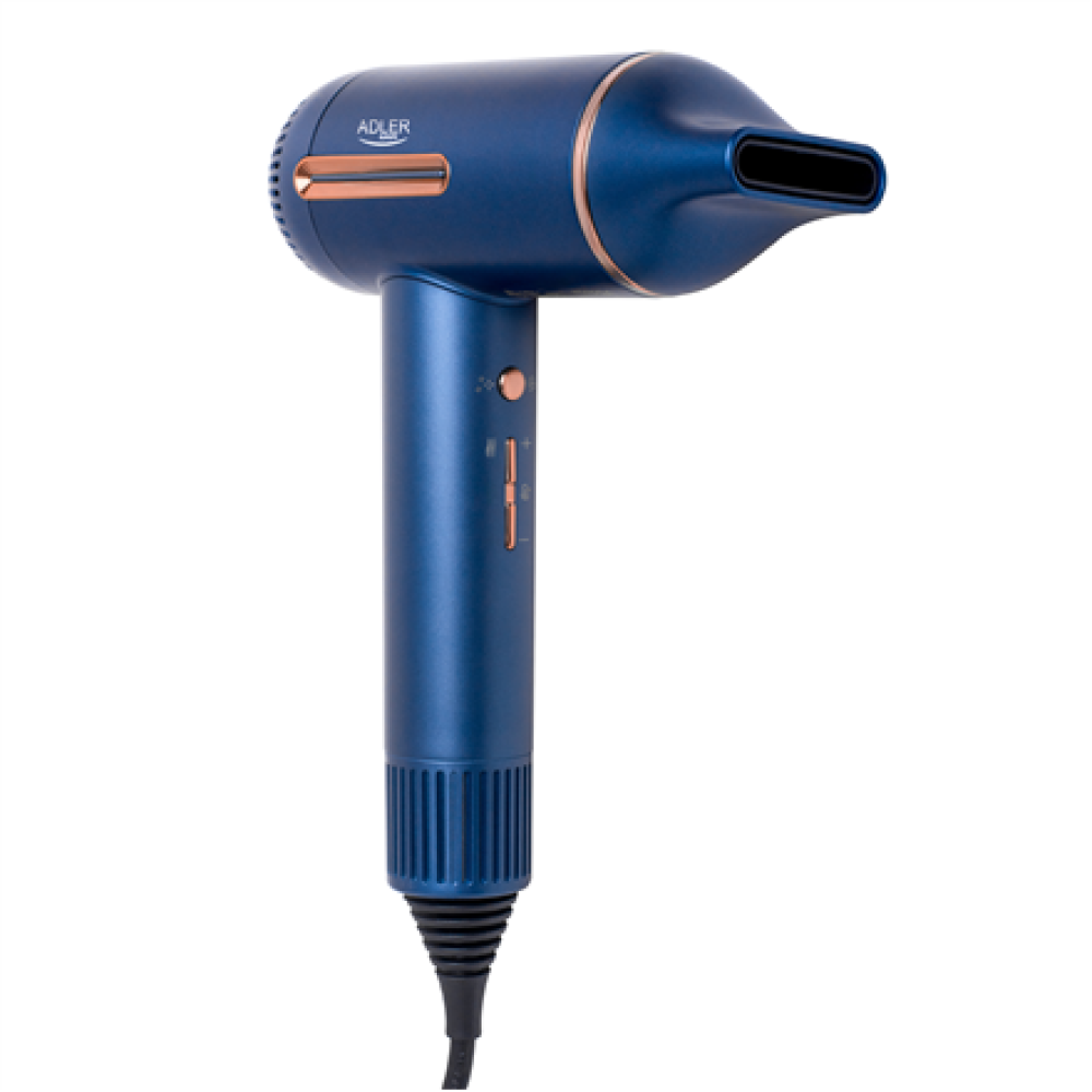 Adler Hair Dryer , AD 2271 SUPERSPEED , 1500 W , Number of temperature settings 6 , Ionic function , Diffuser nozzle , Blue