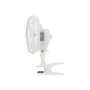Adler , Fan with clip , AD 7317 , Table Fan , White , Diameter 15 cm , Number of speeds 2 , 30 W