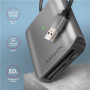 AXAGON Aluminum high-speed USB-A 3.2 Gen 1 memory card reader, 3 slots , CRE-S3