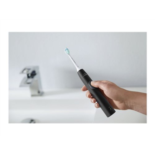 Philips , Electric Toothbrush with Pressure Sensor , HX6800/44 Sonicare ProtectiveClean 4300 , Rechargeable , For adults , Number of brush heads included 1 , Number of teeth brushing modes 1 , Sonic technology , Black/Grey