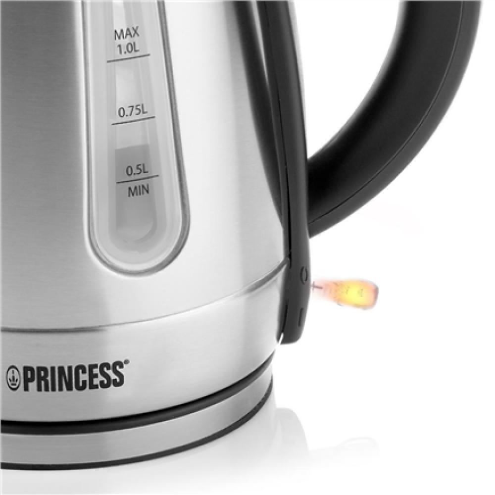 Princess Kettle , 236023 , Electric , 2200 W , 1 L , Stainless Steel , 360° rotational base , Silver