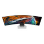 Samsung , Odyssey OLED G9 G95SC Monitor , LS49CG950SUXDU , 49 , QHD , 32:9 , 240 Hz , 0.03 ms , 5120 x 1440 , 250 cd/m² , HDMI ports quantity 1 , Silver