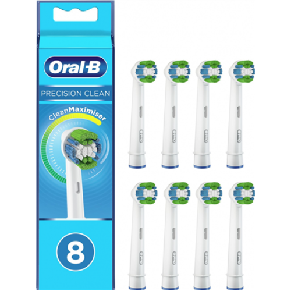 Oral-B Replaceable toothbrush heads with CleanMaximiser technology EB20-8 Refill Precision Clean Heads For adults Number of brush heads included 8 Number of teeth brushing modes Does not apply White