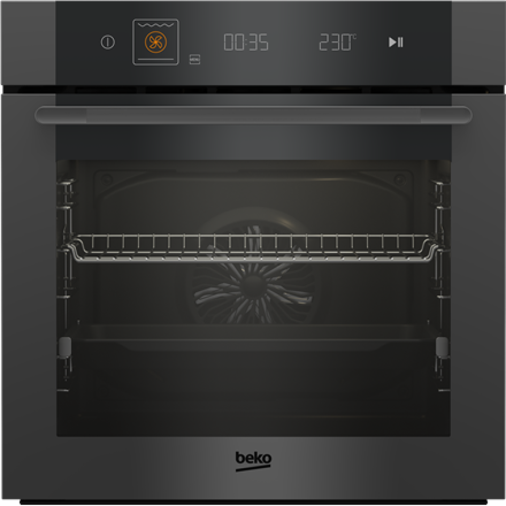 BEKO Oven , MBBIM10600MTPSWE , 72 L , Electric , Pyrolysis , Electronic , Steam function , Height 59.5 cm , Width 59.4 cm , Black