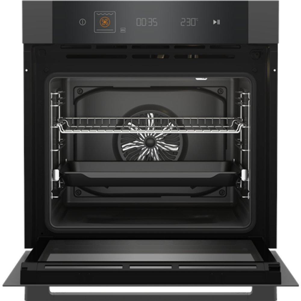 BEKO Oven , MBBIM10600MTPSWE , 72 L , Electric , Pyrolysis , Electronic , Steam function , Height 59.5 cm , Width 59.4 cm , Black