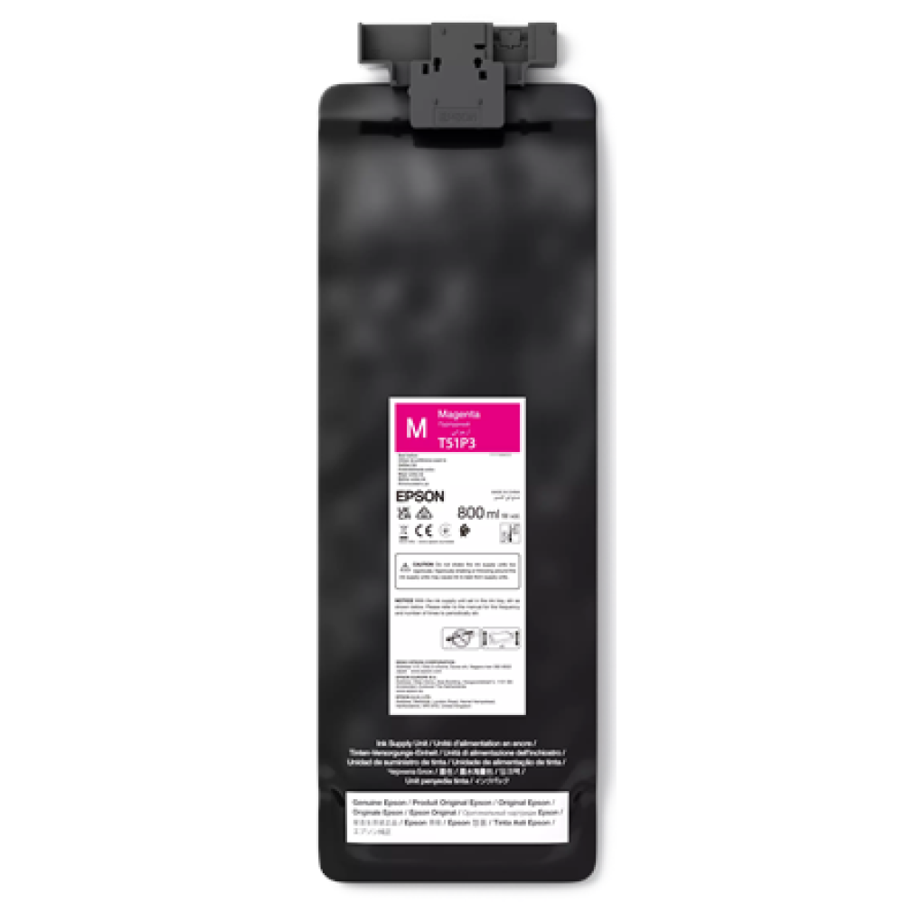 Epson UltraChrome GS3 T51P300 (800ML) , Ink pack , Magenta