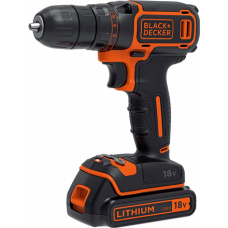 BLACK & DECKER Cordless Drill, 18V , BDCDC18-QW