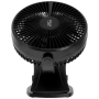 Adler Rechargeable Clip-on Desk Fan , AD 7342 , Table Fan , Black , Diameter 15.5 cm , Number of speeds 3 , Oscillation , 5 W