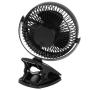Adler Rechargeable Clip-on Desk Fan , AD 7342 , Table Fan , Black , Diameter 15.5 cm , Number of speeds 3 , Oscillation , 5 W
