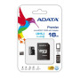 ADATA , Premier UHS-I , 16 GB , MicroSDHC , Flash memory class 10 , SD adapter