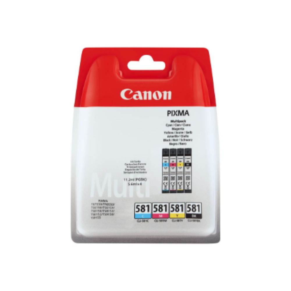 Canon Multipack Ink Cartridges , CLI-581 , Ink Cartridges , Black, Cyan, Magenta, Yellow