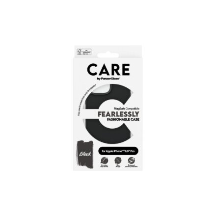 CARE Fashionable Case , Back cover , Apple , iPhone 16 Pro Max , Recycled plastic , Black , MagSafe