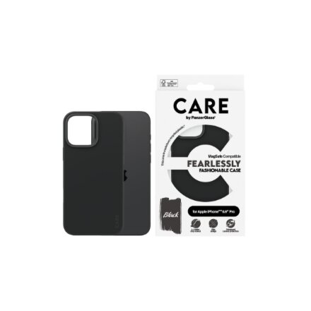 CARE Fashionable Case , Back cover , Apple , iPhone 16 Pro Max , Recycled plastic , Black , MagSafe