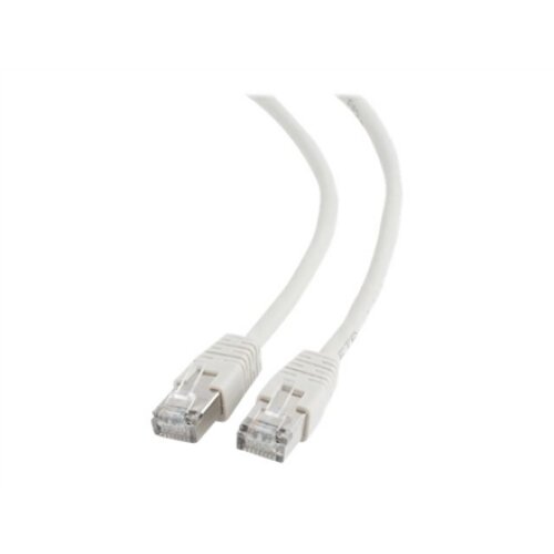 FTP Cat6 , Patch cord , Perfect connection; Foil shielded - for a reliable connection; Gold plated contacts , White , 2 m