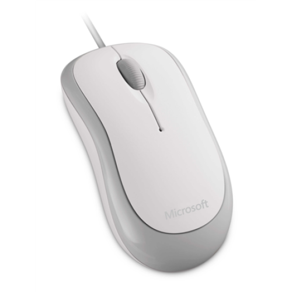 Microsoft 4YH-00008 Basic Optical Mouse for Business 1.83 m, White, USB