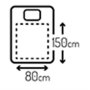 Mesko , Electirc heating under-blanket , MS 7419 , Number of heating levels 4 , Number of persons 1 , Washable , Remote control , Polyester , 60 W , White