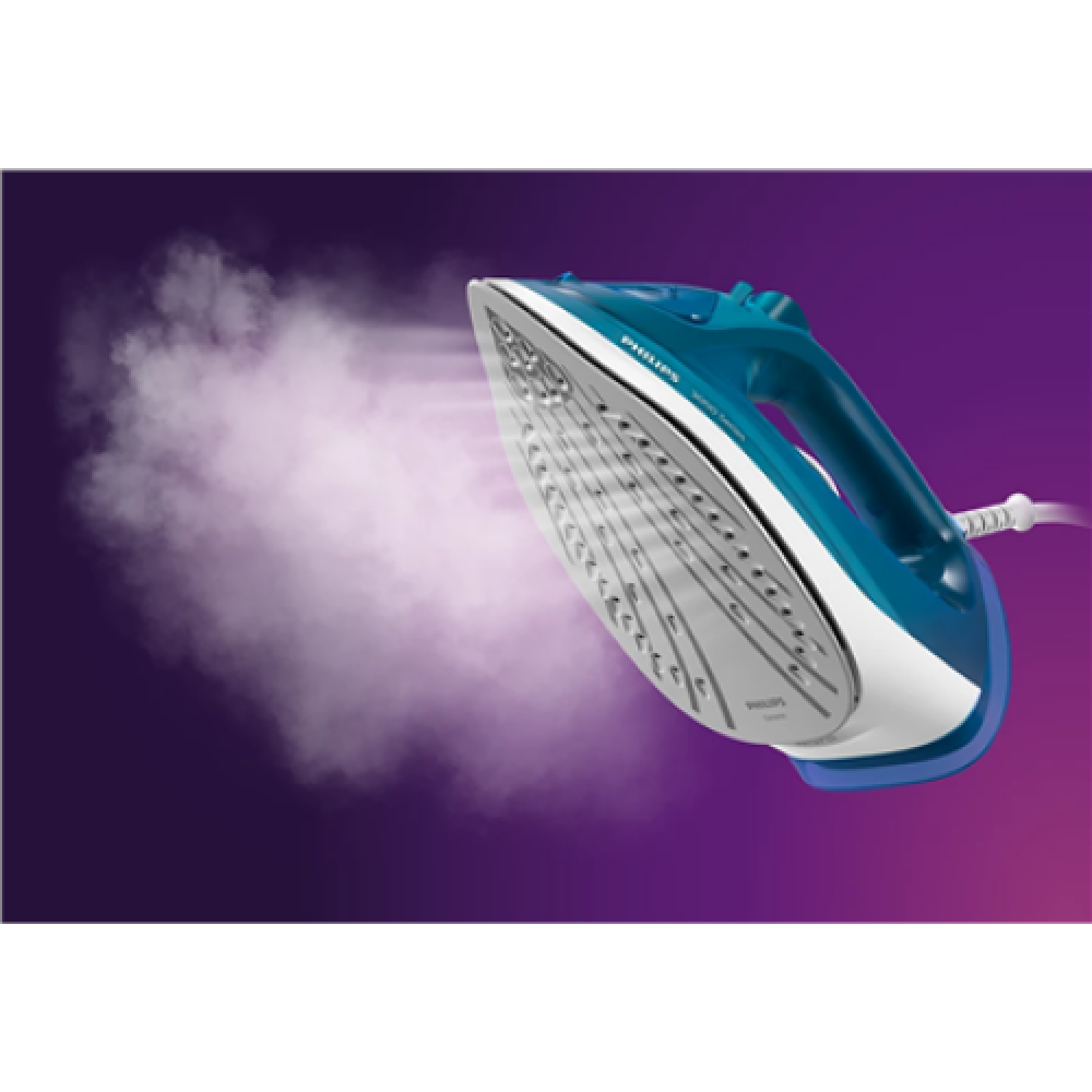 Philips DST3040/70 3000 Series , Steam Iron , 2600 W , Water tank capacity 300 ml , Continuous steam 40 g/min , Steam boost performance 200 g/min , Blue/White