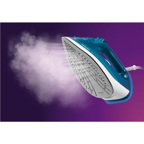 Philips DST3040/70 3000 Series , Steam Iron , 2600 W , Water tank capacity 300 ml , Continuous steam 40 g/min , Steam boost performance 200 g/min , Blue/White
