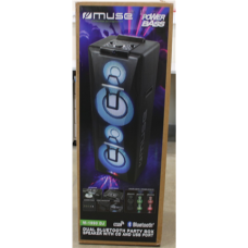 SALE OUT. Muse M-1990 DJ Party Box Double Bluetooth CD, DAMAGED PACKAGING , Muse , Party Box Double Bluetooth CD Speaker , M-1990 DJ , Warranty 24 month(s) , 1000 W , Bluetooth , Wireless connection , Portable , Black , DAMAGED PACKAGING